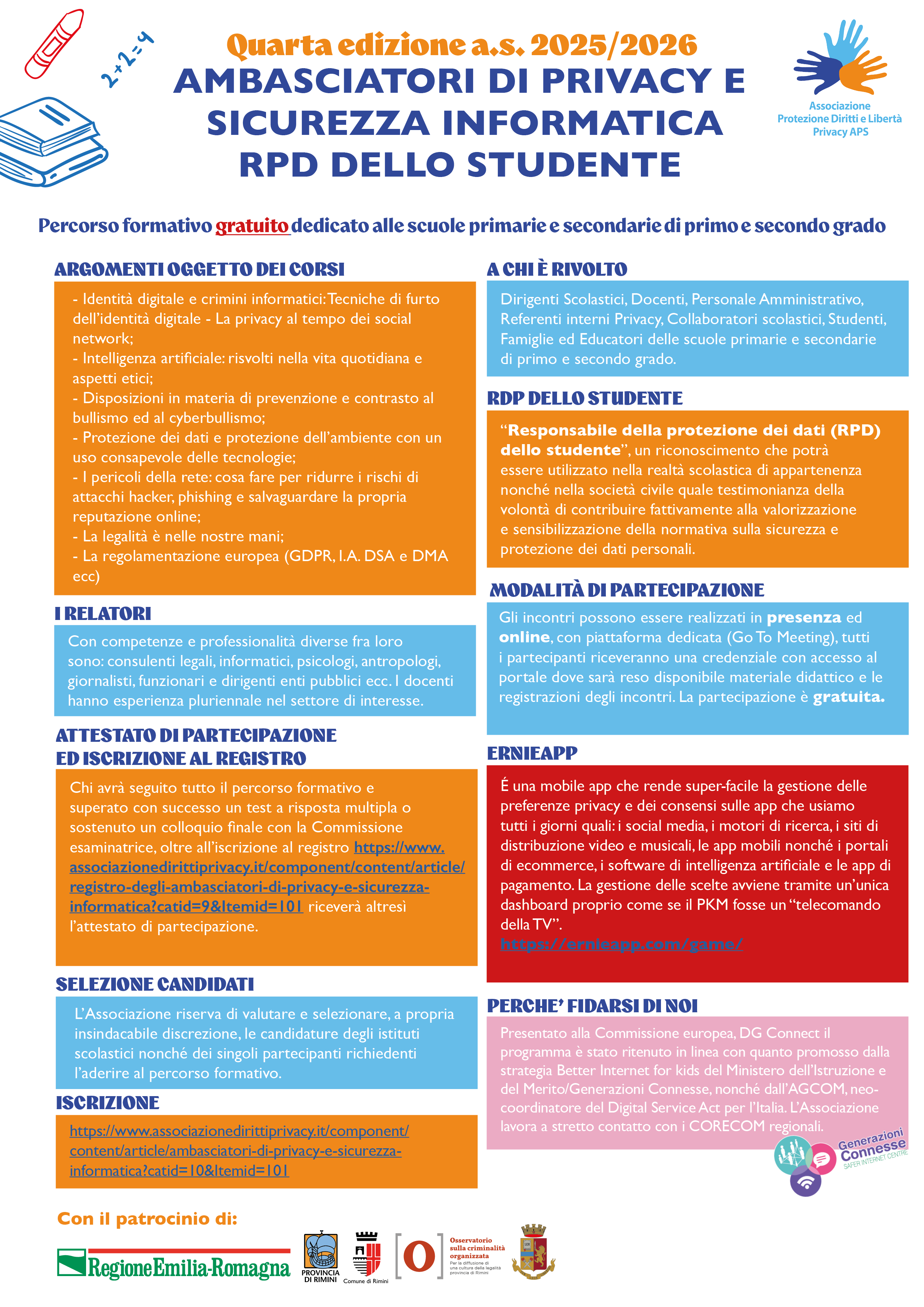 AMBASCIATORI DI PRIVACY E SICUREZZA INFORMATICA - RPD DELLO STUDENTE